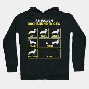 Stubborn Dachshund Tricks Funny Gift Hoodie